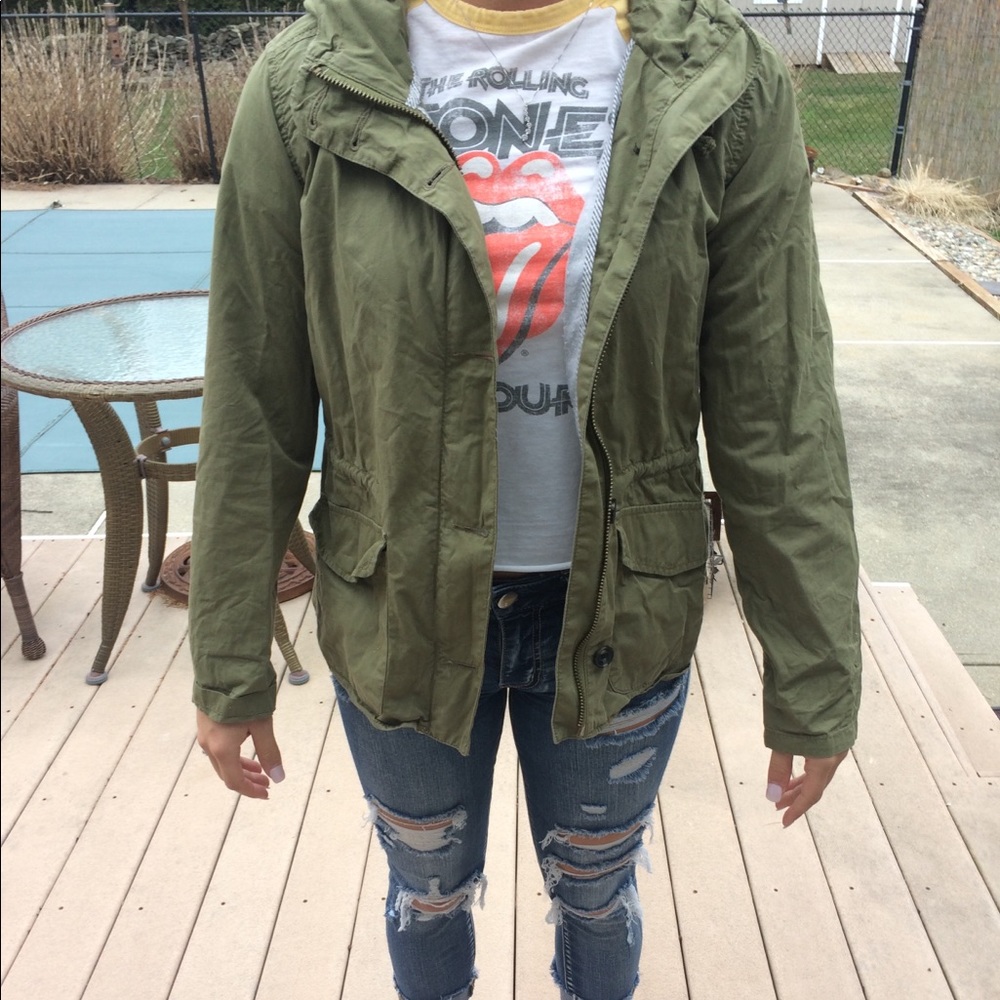 Green Military Utility Jacket Forever 21